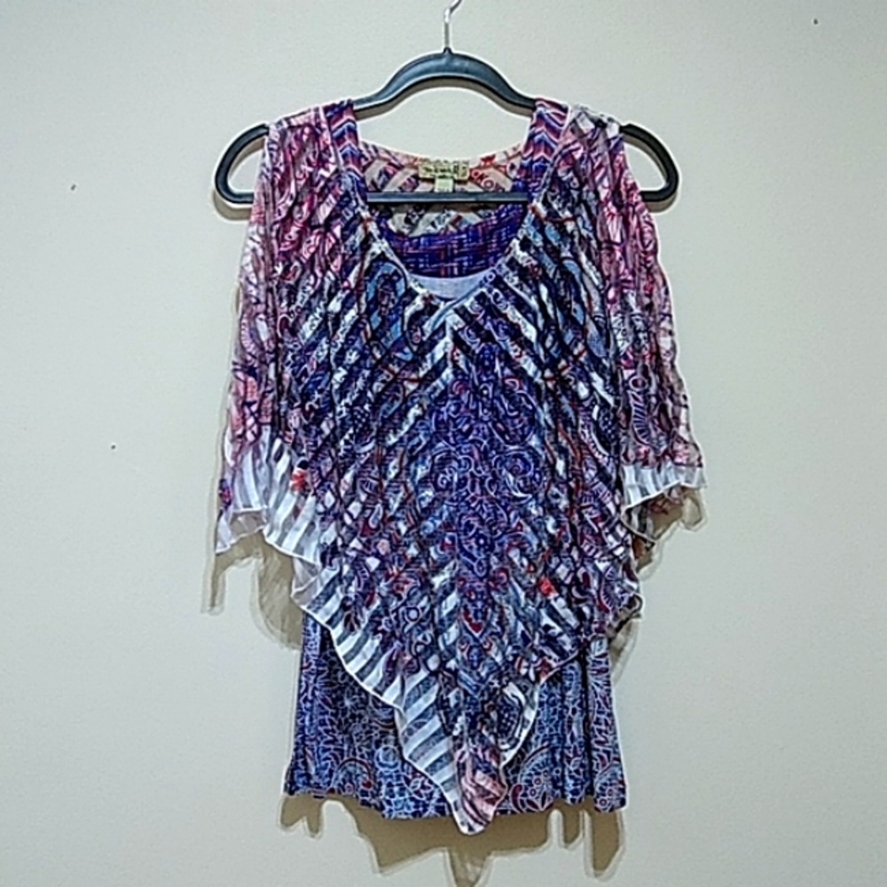 One World Cold Shoulder 2 Piece Top